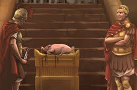 swine on altar